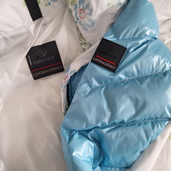 $750 BOGNER FIRE + ICE X LOVE SHACK FANCY Farina D Down SKI Jacket 10 L Floral - Picture 9 of 16